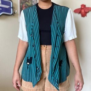 Vintage Striped Blouse